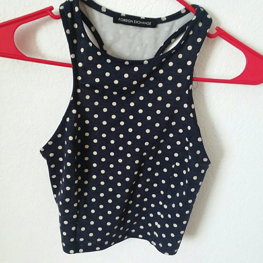 Polka dot crop top